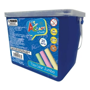 Tiza Jumbo 20 Piezas Balde Plastico Art & Craft