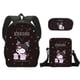 thumbnail image 1 of Lovely Kuromi 3Pcs/Set Capacity Shoulder Bags Kawaii Primary Girls School Bags Lightweight Cartoon Backpacks Meal Bag Plush Doll, 1 of 3