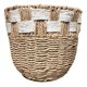 thumbnail image 3 of Macetero Tejido Porta Maceta Rustico Beige Blanco 50x25cm Beige, 3 of 4