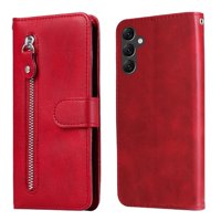 Gangxun - Funda Con Cremallera Para Samsung Galaxy A14 5G, Carcasa Cartera De Cuero Pu Con Soporte Y Tarjetero