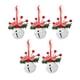 thumbnail image 3 of 5 Campanas De Navidad Multiusos Con Estrella Recortada Para Guirnalda De Ventana, Navidad, Color Blanco, 4 Cm, 3 of 5