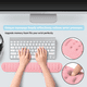 thumbnail image 4 of Protector de muñeca para teclado de espuma viscoelástica ultrafina Almohadilla de muñeca ergonómica de gel suave adecuada para computadora, portátil, oficina, juegos, mecanografía, 4 of 5