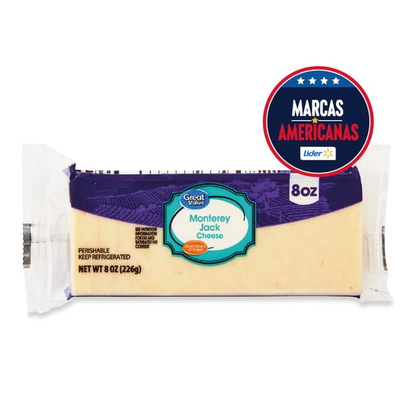 Queso Monterey Jack Trozo Coctel, 226 g