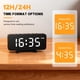 thumbnail image 4 of Reloj despertador digital para dormitorio y escritorio, con brillo regulable y doble alarma para durmientes profundos, 4 of 7