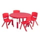 thumbnail image 1 of Pack Mesa Redonda Infantil Con 4 Sillas Rojo, 1 of 6