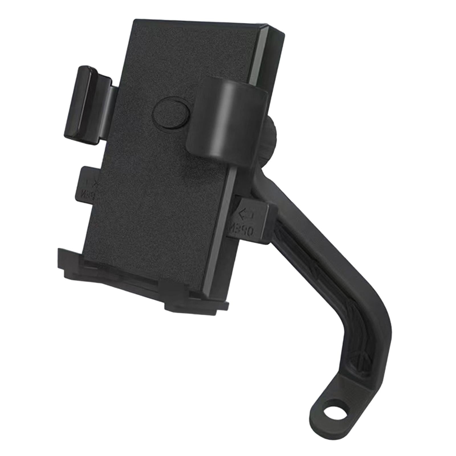 Magideal - Soporte Para Teléfono De Bicicleta Soporte De Aleación De Aluminio Equipo De Ciclismo Resistente Al Agua Soporte Giratorio De 360 Grados Para Teléfono Espejo Retrovisor