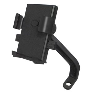 Magideal - Soporte Para Teléfono De Bicicleta Soporte De Aleación De Aluminio Equipo De Ciclismo Resistente Al Agua Soporte Giratorio De 360 Grados Para Teléfono Espejo Retrovisor