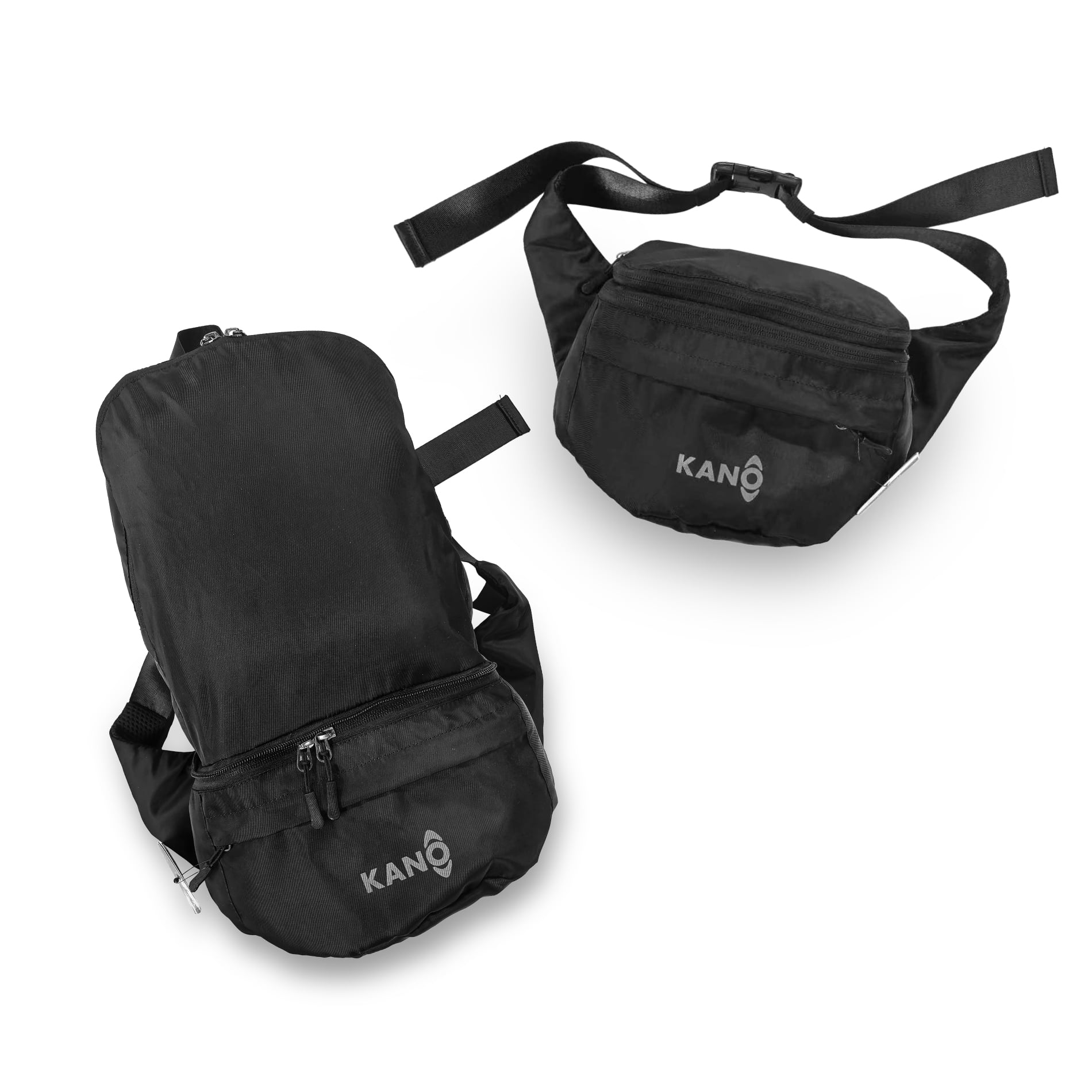 Kano - Mochila Riñonera Expandible 2 En 1 5–15l Repelente Al Agua Viaje Trekking