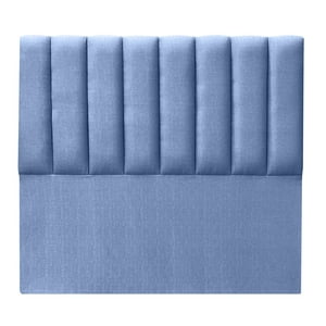 Espacio Hogar - Respaldo Tubular Vertical Queen Lino Azul Indigo