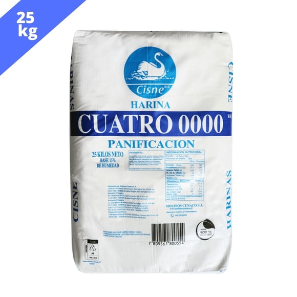 Cisne Harina Cuatro Ceros 25 kg