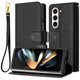 thumbnail image 1 of Funda Cartera para Samsung Galaxy Z Fold 6 Tarjetero Soporte Magnético y Correa Negro, 1 of 5