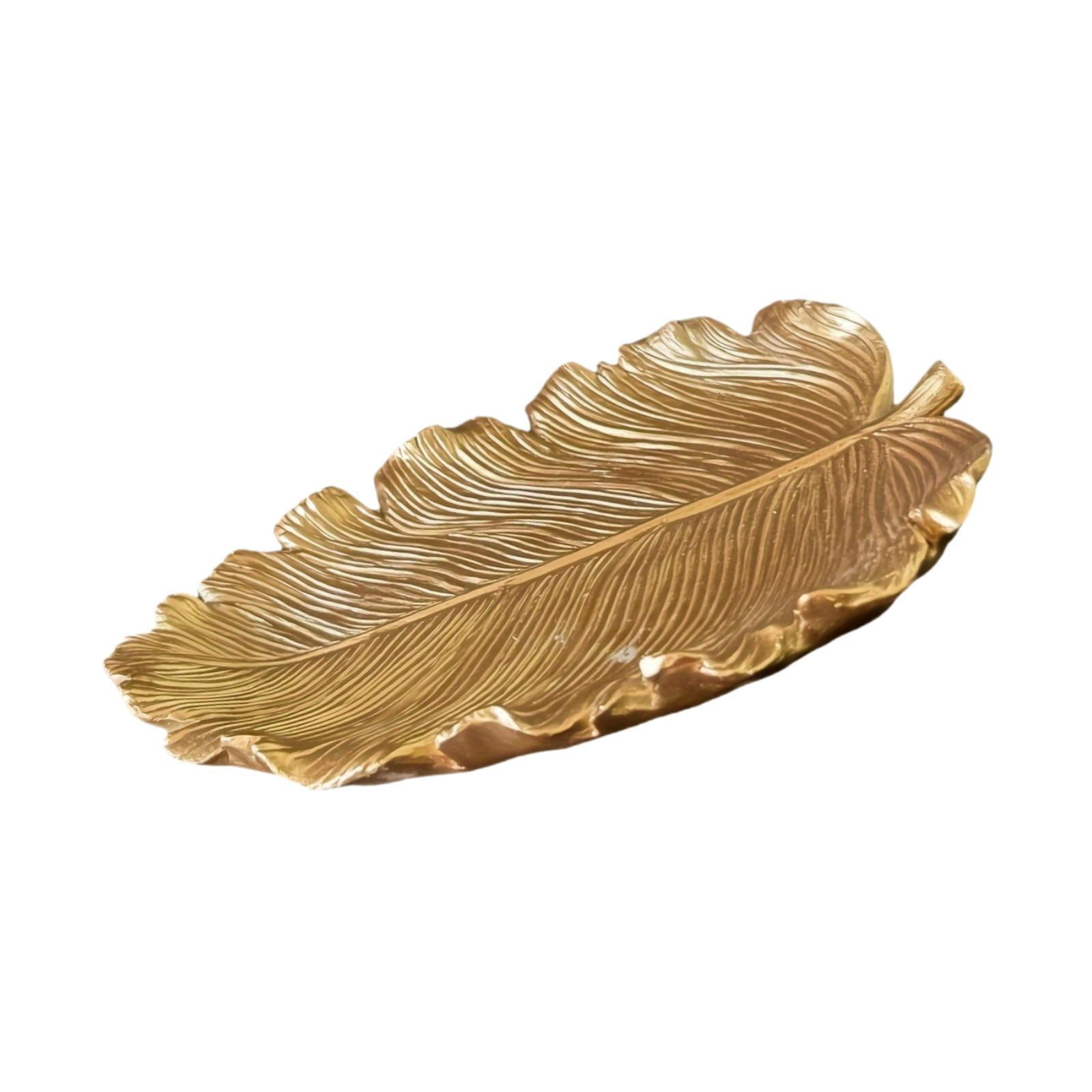 Magideal - Bandeja Para Jabón Y Postre, Organizador De Joyas Con Forma De Hoja, Soporte Para Anillos, Cadenas, Llaves, Pendientes, Anillos, Para Mujeres Y Niñas.