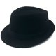 thumbnail image 1 of Sombrero Fedora GCFIYPP 59 cm Negro 1920s Disfraz Gatsby, 1 of 5