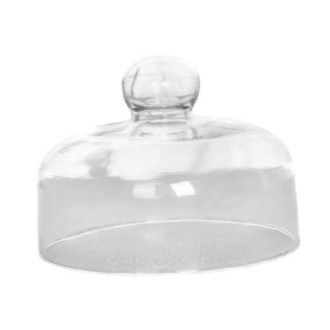 Magideal - Cubierta De Cúpula Transparente Para Tarta, Tapa Para Tarta, Cúpula De Cristal Decorativa Para Tarta, Cubierta De Comida Para Decoración De Cumpleaños 18X30Cm