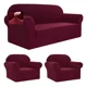 thumbnail image 1 of Funda Para Sillón Kit 3+1+1 Cuerpos Diseño Tipo (t) Tfi Tipo T / Bordo, 1 of 3