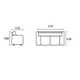 thumbnail image 3 of Sofa De Cuero Trento 210 Cm Chocolate, 3 of 3