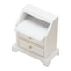 thumbnail image 1 of 1/12 Escala Casa De Muñecas Mesita De Noche Soporte De Almacenamiento Modelo De Madera Para Dormitorio Blanco, 1 of 5