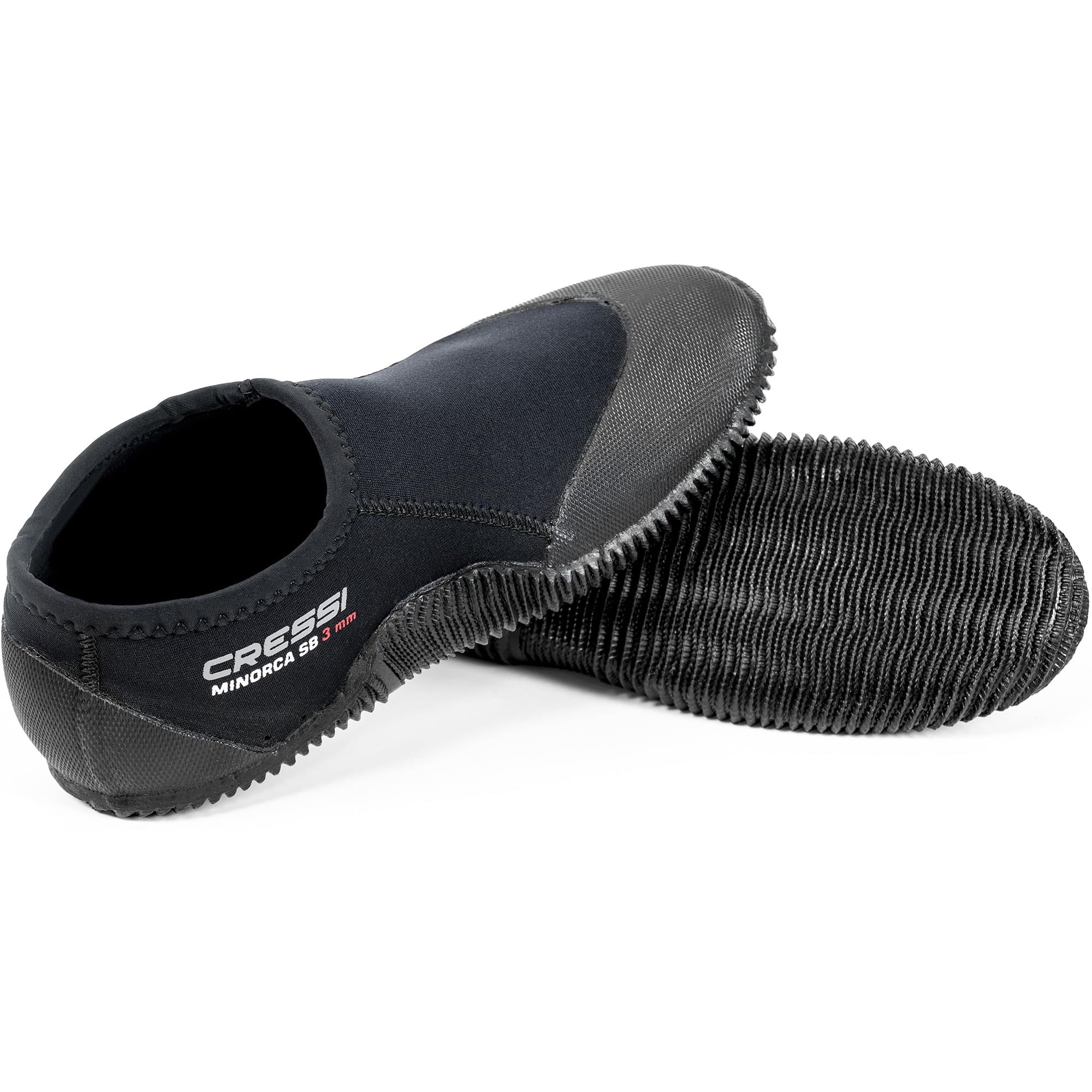 Botas Cortas Cressi Menorca De Neopreno De 3 Mm, Color Negro/negro, Talla 8