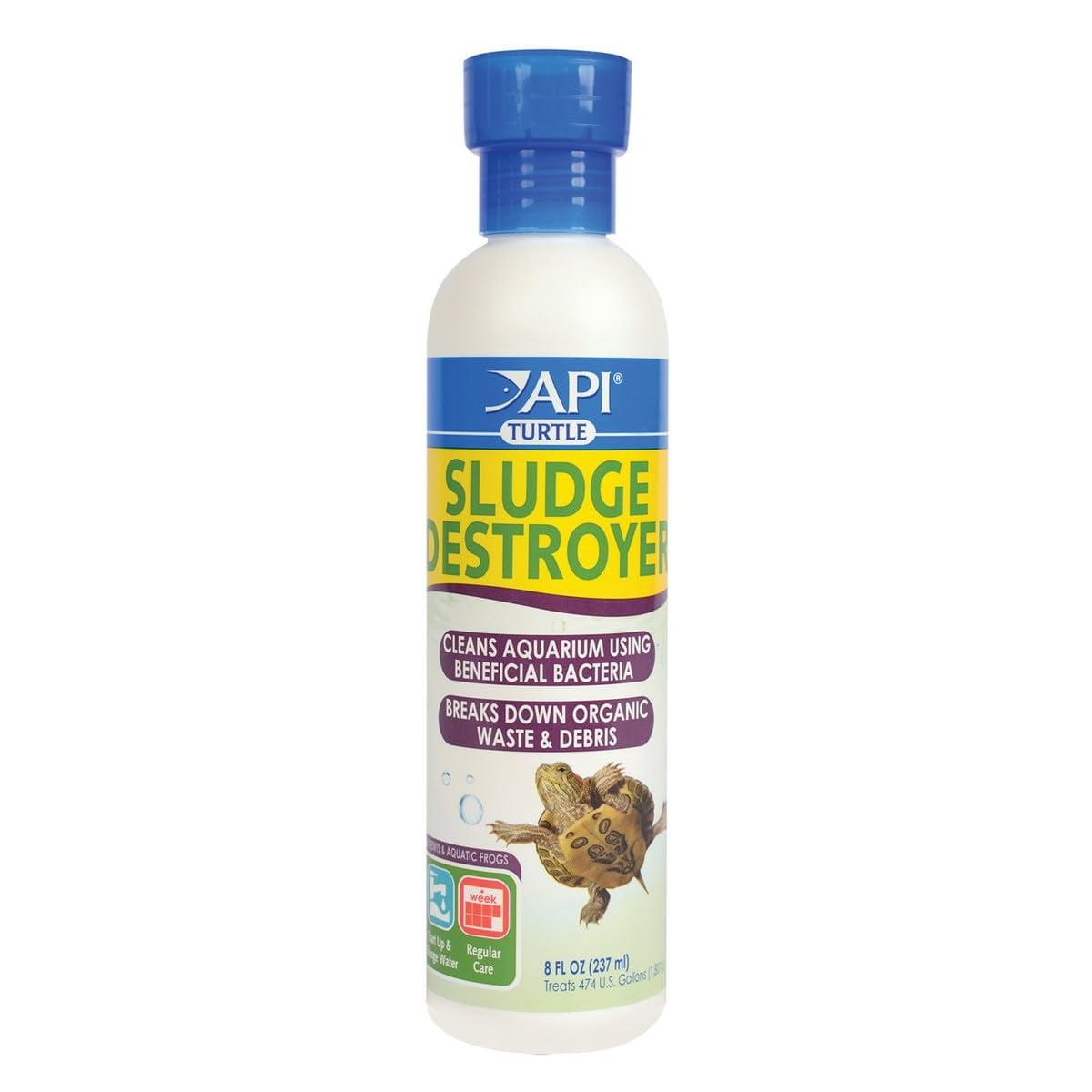 Limpiador de acuarios y tratamiento eliminador de lodos API TURTLE SLUDGE DESTROYER 240 ml