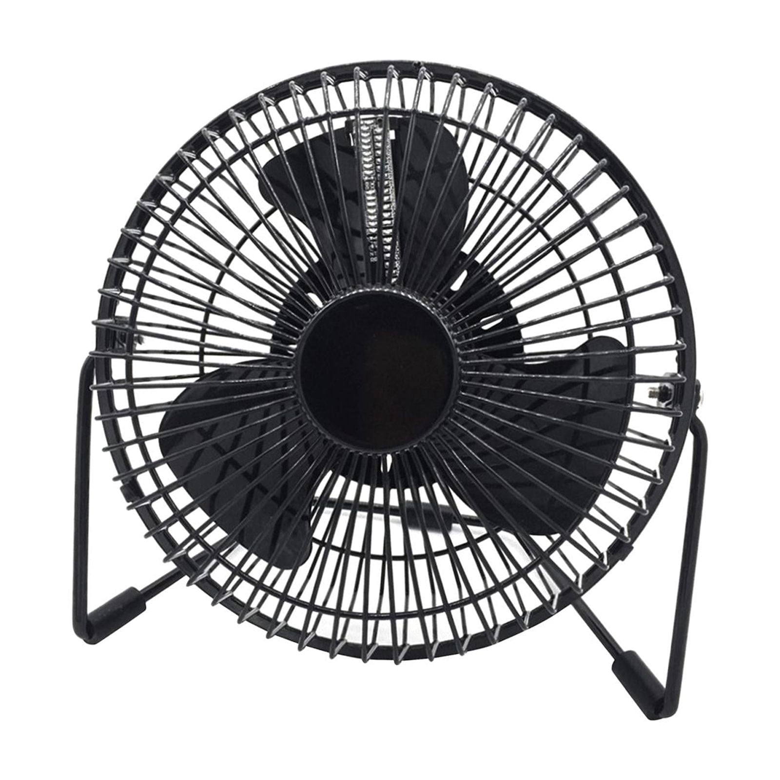 Bothyi - Ventilador De Reloj Led Usb Con Función De Visualización En Tiempo Real Ventilador De Escritorio De Oficina Temperatura De 4 Pulgadas