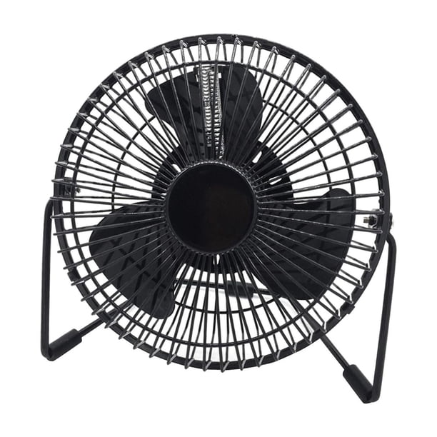 Ventilador De Reloj LED USB Con Función De Visualización En Tiempo Real Ventilador De Escritorio De Oficina Temperatura De 4 Pulgadas