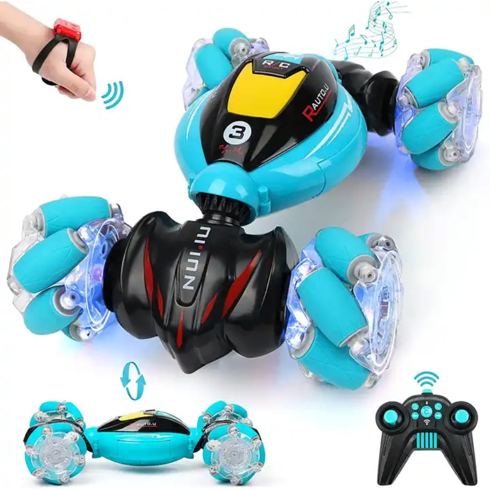 Coche Todoterreno RC MaxTronic Con Carga Doble USB-C, Luces LED Y Acrobacias A 15 Km/h