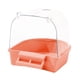 thumbnail image 3 of Caja De Ba?o Para Pájaros Y Mascotas, Tortolitos, Pájaros Peque?os, Periquitos, Loro Enjaulado, Ba?era De Ba?o, Naranja Y Rosa, 3 of 5