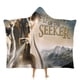 thumbnail image 1 of Leyenda del Buscador: Aventura Manta Capa con Capucha Anti-Bolitas, Manta de Lana Ártica Suave, Manta Portátil de Felpa Ligera y Lujosa, Poncho para Siesta en Casa y Oficina, 100*130cm, 1 of 6