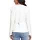 thumbnail image 3 of INSPIRAR CHIC Blazers de Negocios Casual para Mujeres con Botones, Cuello Redondo, Manga Larga, Chaquetas de Oficina con Bolsillos M Blanco, 3 of 6