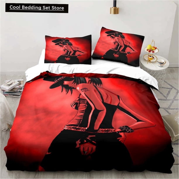 Cartoons Black Stone NANA Manga Bedding Set Twin Full Size Bed Set Adult Kid Bedroom Duvet Cover Sets Bed Sheets