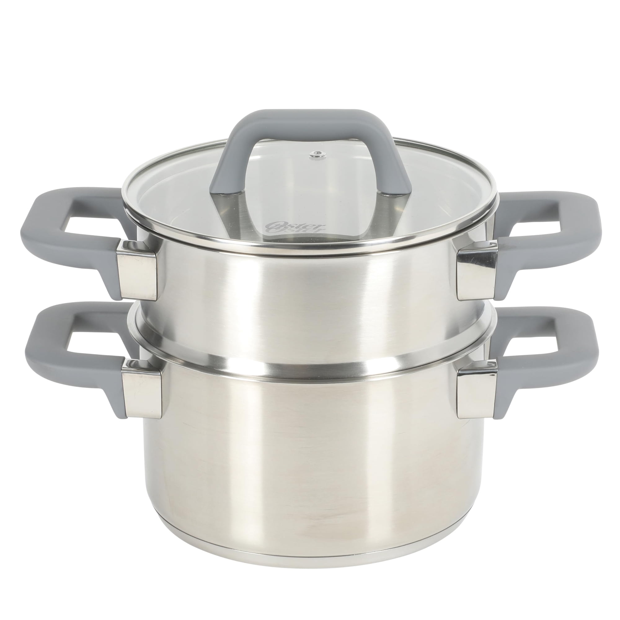 Horno Holandés Oster Beauford De Acero Inoxidable De 3 Litros Con Set De Vaporera