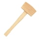 thumbnail image 3 of martillo de madera maciza de madera de haya herramienta de carpintería tallado mazo 100mm, 3 of 5