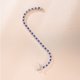 thumbnail image 4 of Pulseras de Tenis de Plata Esterlina 925 de 3 Mm para Mujer con Zafiro Creado y Circonia Cúbica Transparente 5A+ Alternadas, Pulsera de Tenis para Mujer Hipoalergénica, Joyería de Moda de 6-7, 4 of 7