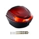 thumbnail image 3 of Caja de almacenamiento trasera para motocicleta, baúl para motocicleta, multiusos, organizado, para bicicleta eléctrica, baúl trasero para motocicleta rojo oscuro, 3 of 5