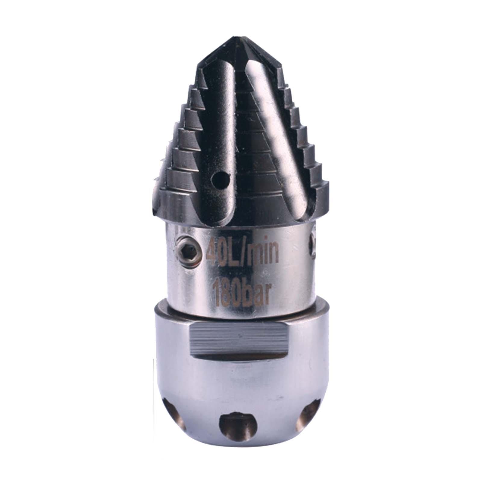 Magideal - Boquilla De Chorro De Alcantarillado De Acero Inoxidable, Desatascador De Tuberías, Rociador De Agua Multifunción, Cabezal De Pulverización De Dragado