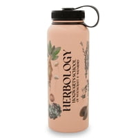 Botella De Agua Harry Potter Herbology Floral De 600 Ml De Acero Inoxidable