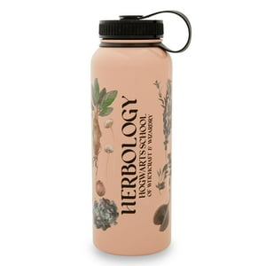 Botella De Agua Harry Potter Herbology Floral De 600 Ml De Acero Inoxidable