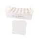 thumbnail image 4 of Conos de confeti y caja de soporte, bandeja decorativa, pétalos de flores secas, conos de confeti, caja de conos de papel para el Día de San Valentín 30 hoyos blanco, 4 of 5