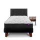 thumbnail image 2 of Cama Europea Therapedic Plus 1.5 Plaza (105X200) Flex + Respaldo Royal Negro + Velador Rock, 2 of 6