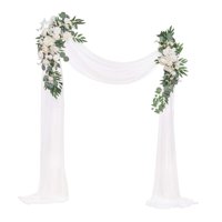 Bothyi - Kit De Flores De Arco De Boda, Botín Floral Para Decoración De Fondo De Boda, Color Blanco