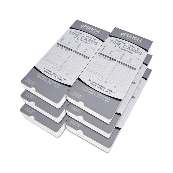 Tarjetas de Tiempo uPunch HN4000 AutoAlign Paquete de 300
