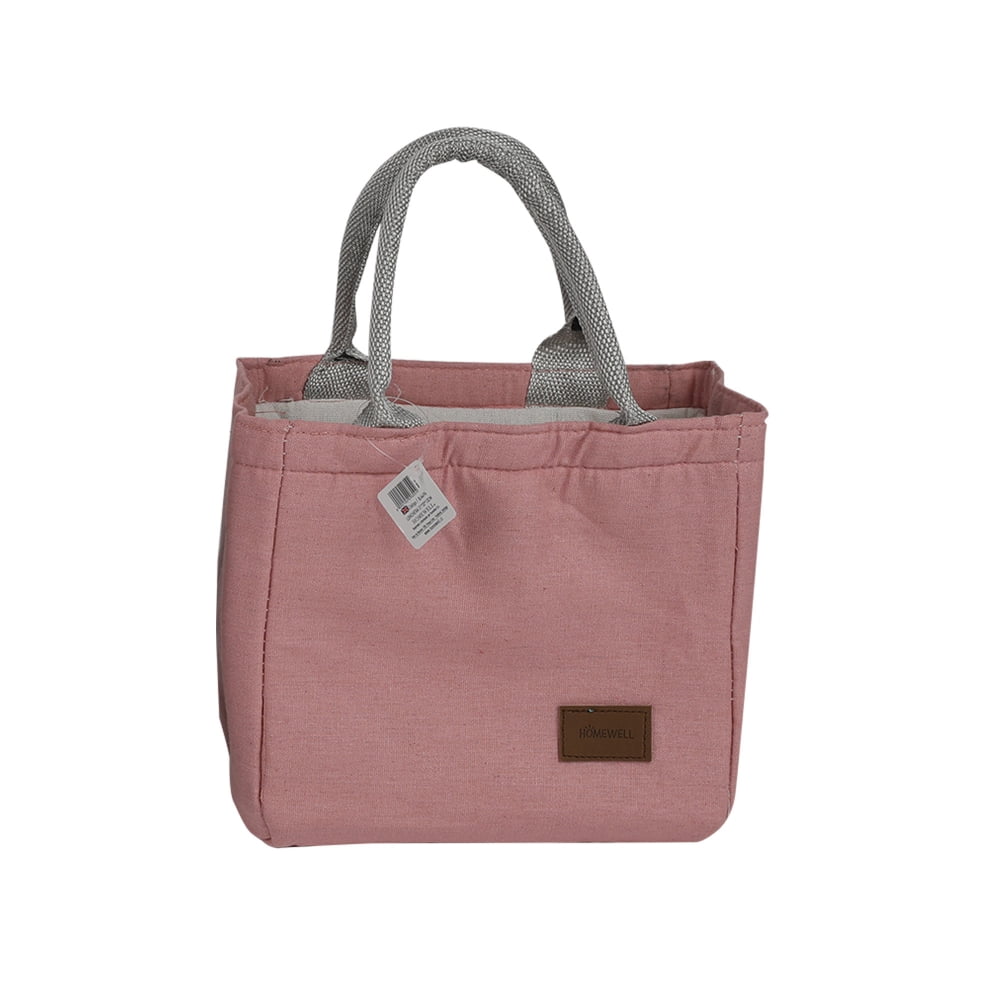 Homewell - Lonchera - Cooler Tela Rosado 21x20x13cm