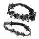 thumbnail image 2 of 2x Ligas Nupciales De La Boda Flor Encaje Liguero Mujeres Muslo Anillos Negro, 2 of 5