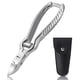 thumbnail image 1 of Cortauñas BEZOX Heavy Duty de acero inoxidable plateado, 1 of 9