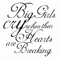 Rienda Libre Graphics - Decomural Big Girls Cry Sia Song Lyrics Ws-44061