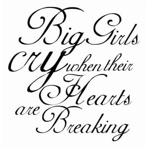 Rienda Libre Graphics - Decomural Big Girls Cry Sia Song Lyrics Ws-44061