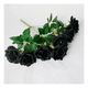 thumbnail image 3 of Rosas negras artificiales 5 uds halloween, 3 of 3