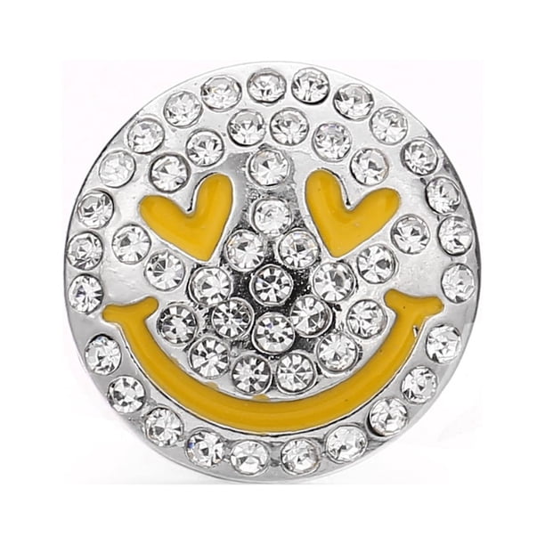 Love Happy Face Vent Aromatherapy Ornament Contains 10 Odor-Free Sponge Flakes (Need To Add Perfume Or Essential Oils By Yourself)