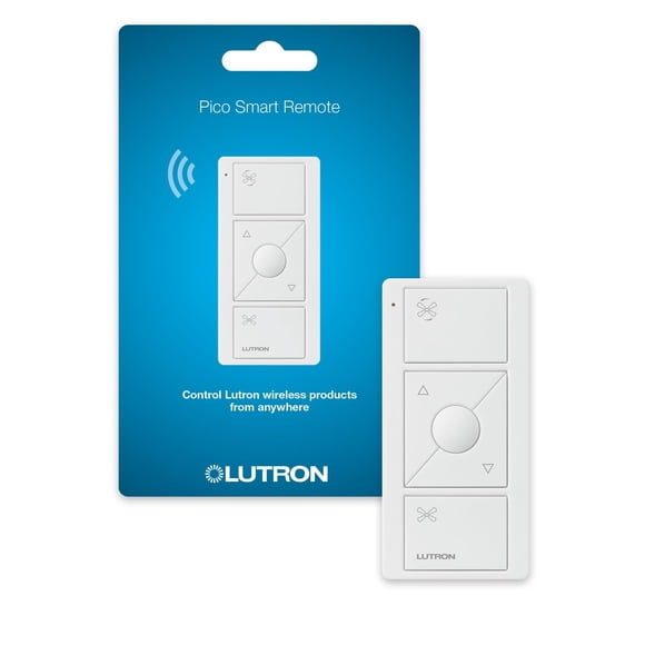 Mando a distancia Lutron Pico PJ2-3BRL-WH-F01R para ventilador Caseta