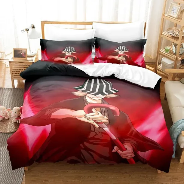 Bleach Urahara Kisuke Bedding Set Duvet Cover Bed Set Quilt Cover Pillowcase Comforter Boys Adult Bedding Bed Sheets